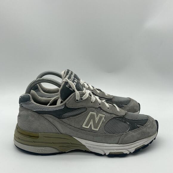 Vtg Mens Size 7 New Balance 993 Gray Suede Sneakers Shoes Made In USA MR993GL - Picture 1 of 13